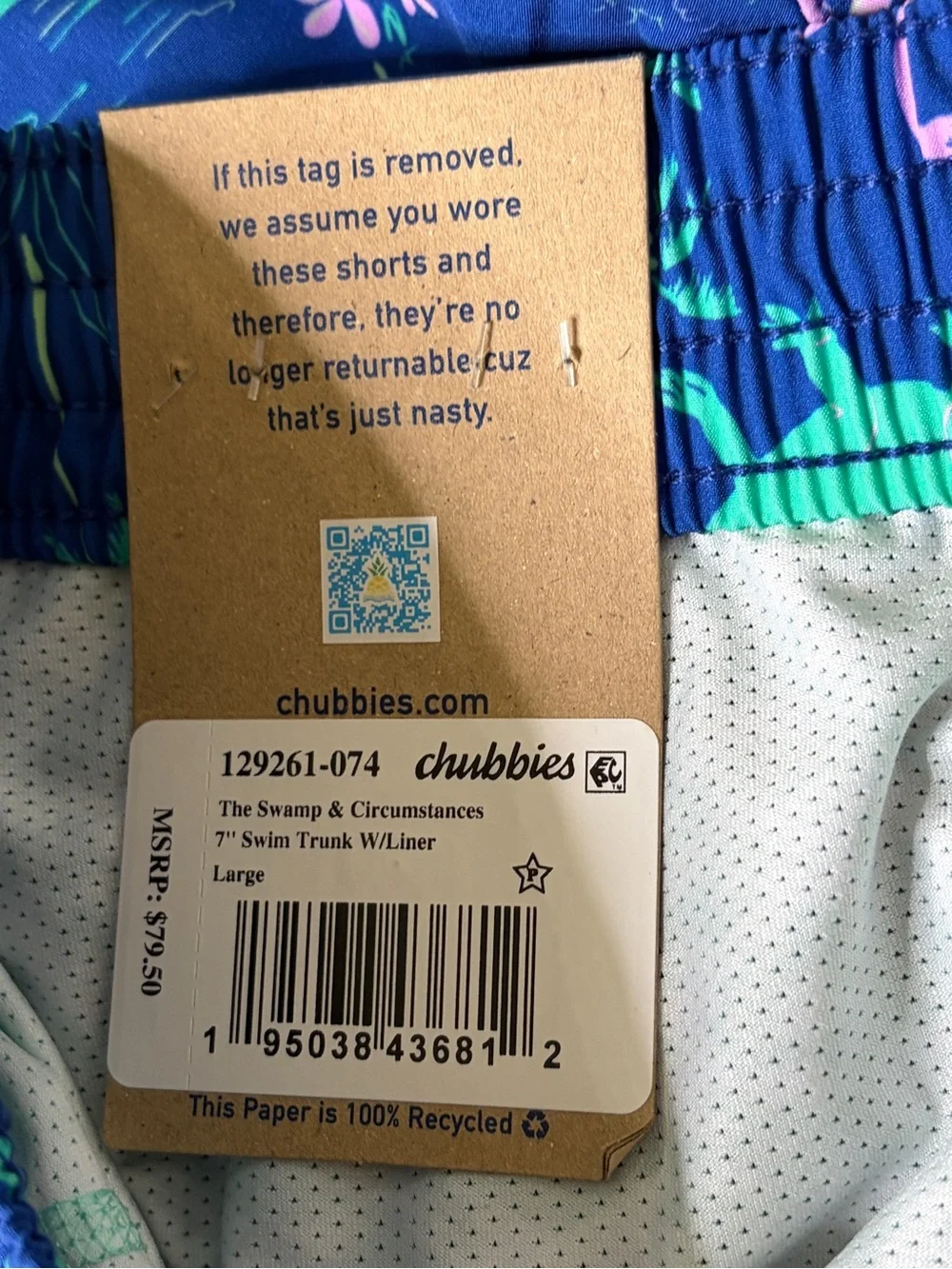 CHUBBIES Swim TrunkS Classic Lined 7